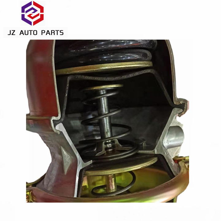 Double Air Brake Chamber For Semi Trailer - Color: Silver