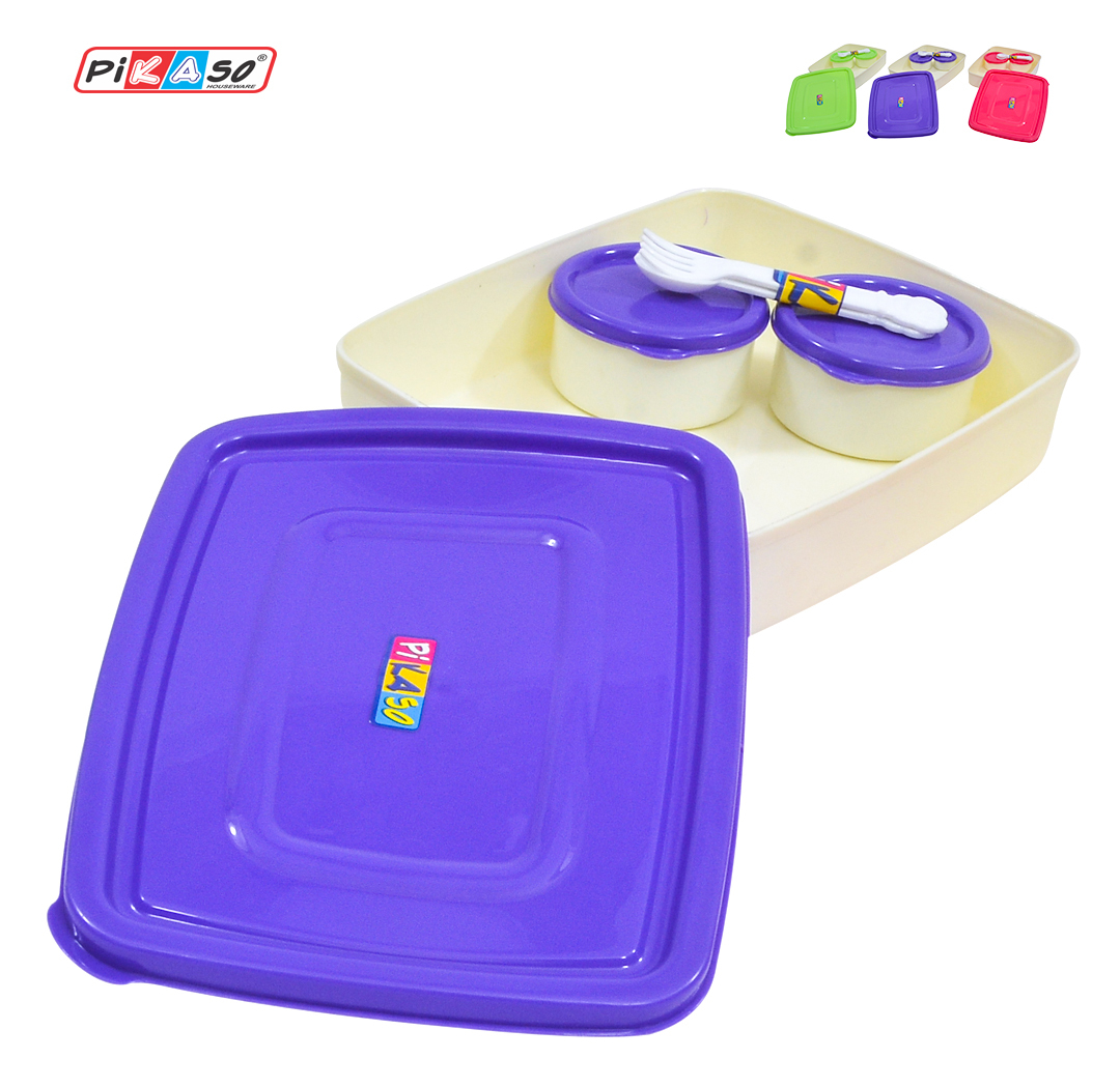 Dip Dip (Big) - Polypropylene, 8x7.5x1.8 Inch | Rectangular Crockery, Lightweight At 127 Grams, Injection Molded Design