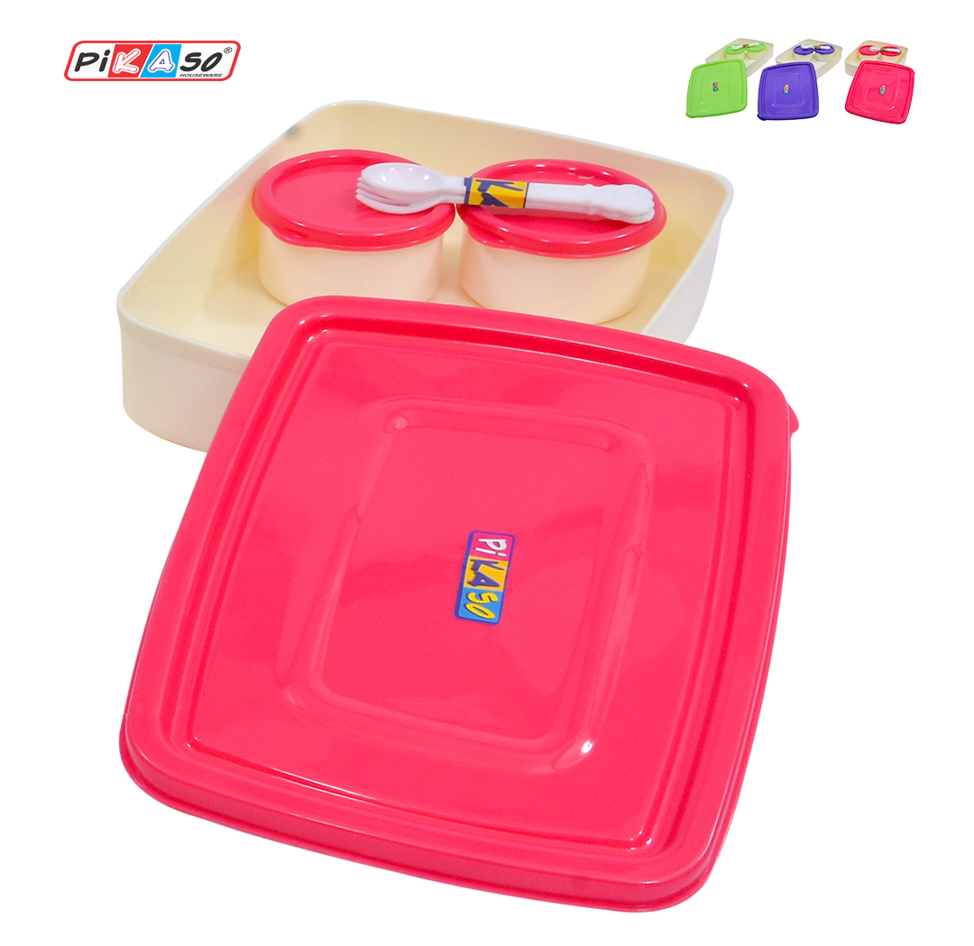 Dip Dip (Big) - Polypropylene, 8x7.5x1.8 Inch | Rectangular Crockery, Lightweight At 127 Grams, Injection Molded Design