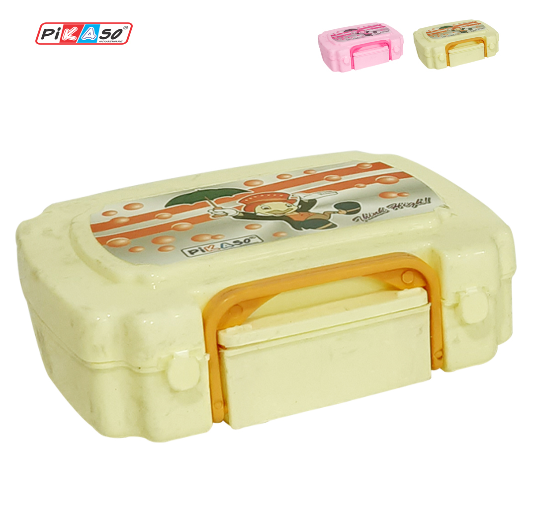 Bingo Lunch Box - Polypropylene, 9.2x8x1.5 Inches , Lightweight And Durable Design