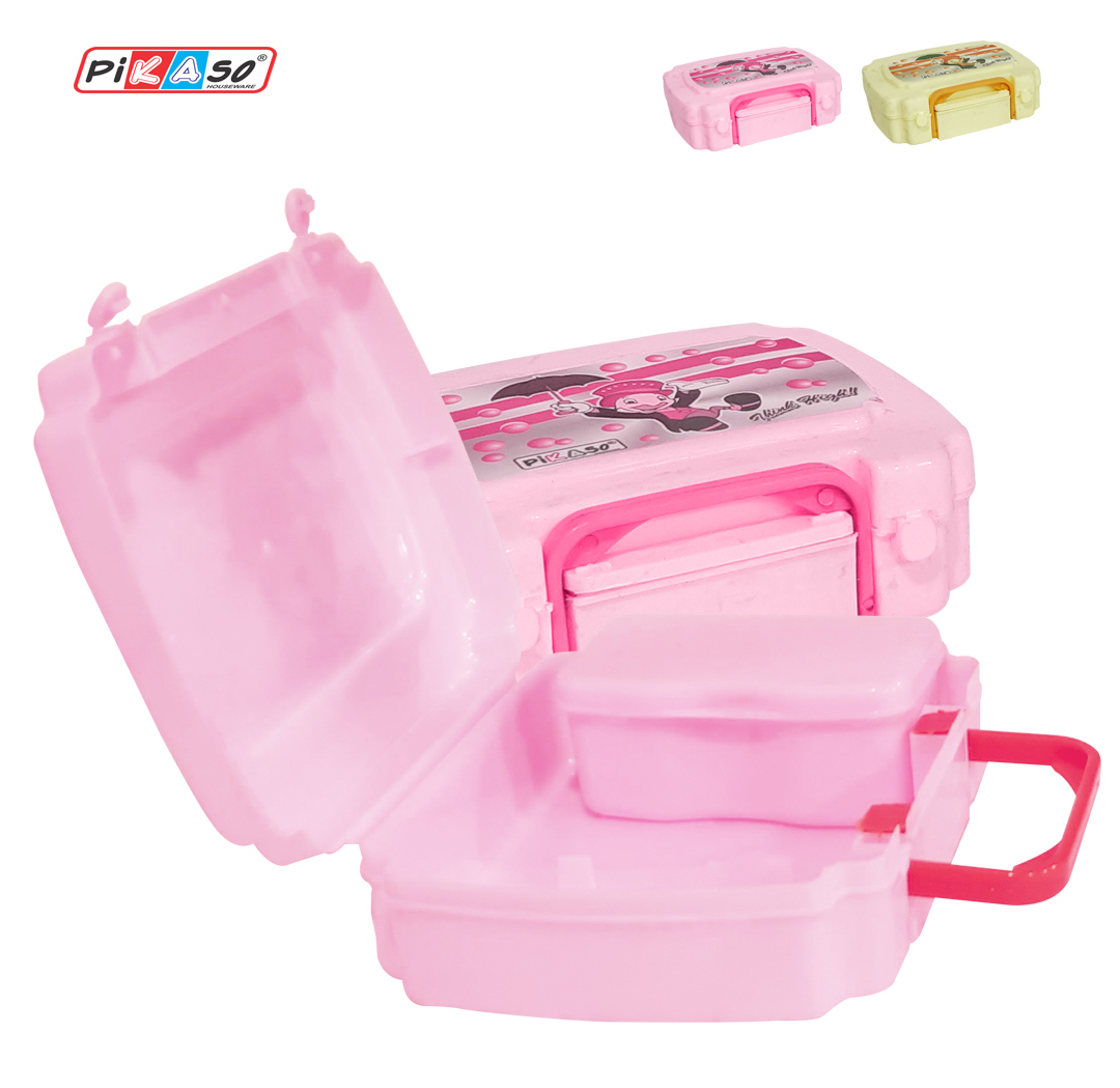Bingo Lunch Box - Polypropylene, 9.2x8x1.5 Inches , Lightweight And Durable Design
