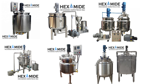 मिक्सिंग वेसल्स क्षमता: 500-1000 एल