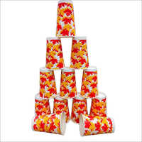 मल्टीकलर प्रिंटेड डिस्पोजेबल ग्लास