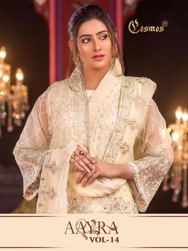 Multi 0Color Cosmos Aayra Vol-14 Pakistani Style Salwar Kameez Catalog