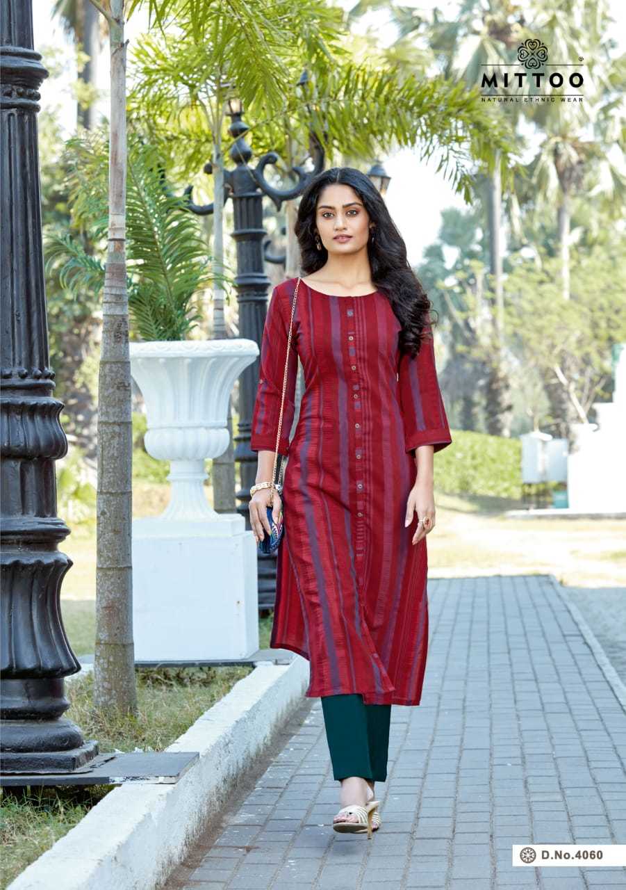 Dry Cleaning Mohini Vol 6 Weaving Strips Kurtis With Pant