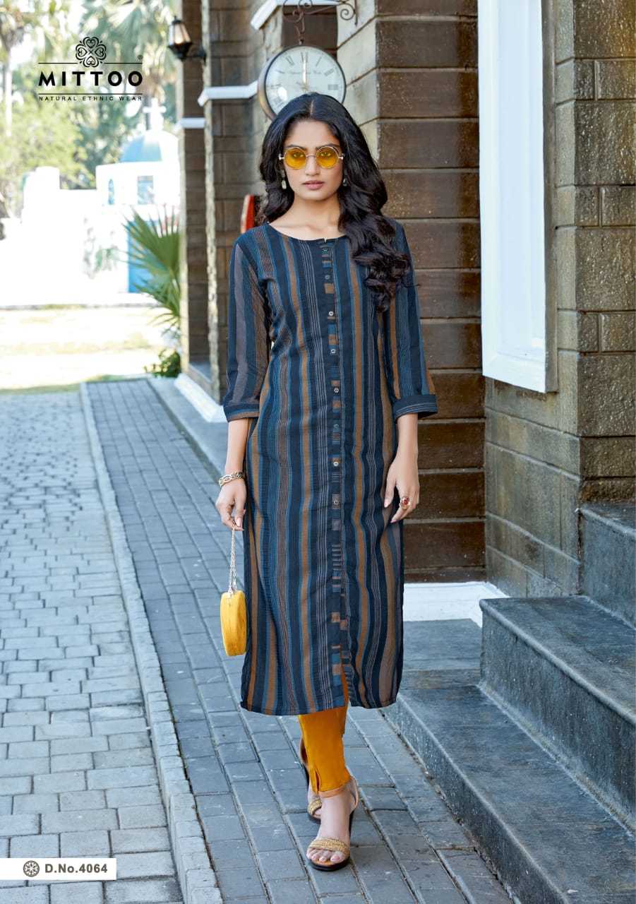 Dry Cleaning Mohini Vol 6 Weaving Strips Kurtis With Pant