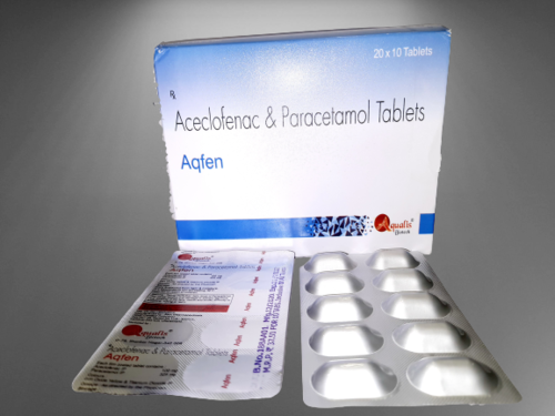 Aceclofenac + Paracetamol - 100mg + 325mg Tablets | Pain Relief, Anti-Inflammatory, Suitable for Adults