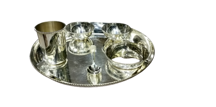 Silver Plated Dinner Set - Material: Brass