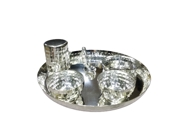 Silver Plated Dinner Set - Material: Brass