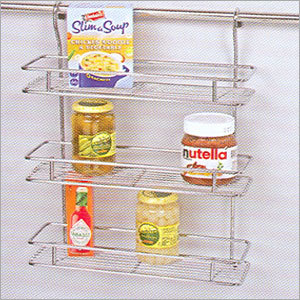 Spice Rack - Premium Stainless Steel, Compact Design with High Load Bearing Capacity, Durable Modern Kitchen Rack