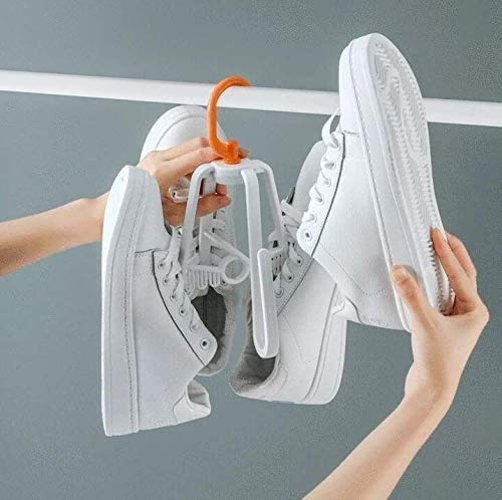 Shoe Hanger 360 Degree Rotating Shoe Rack Four Side Shoe Hanger