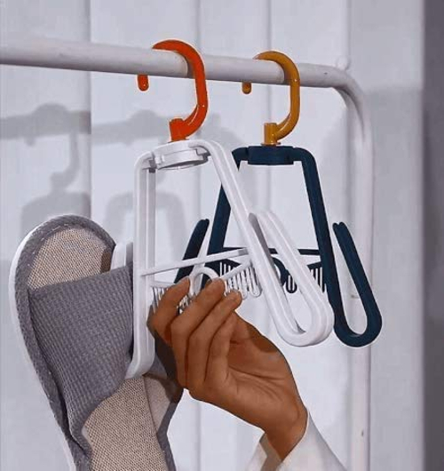 Shoe Hanger 360 Degree Rotating Shoe Rack Four Side Shoe Hanger