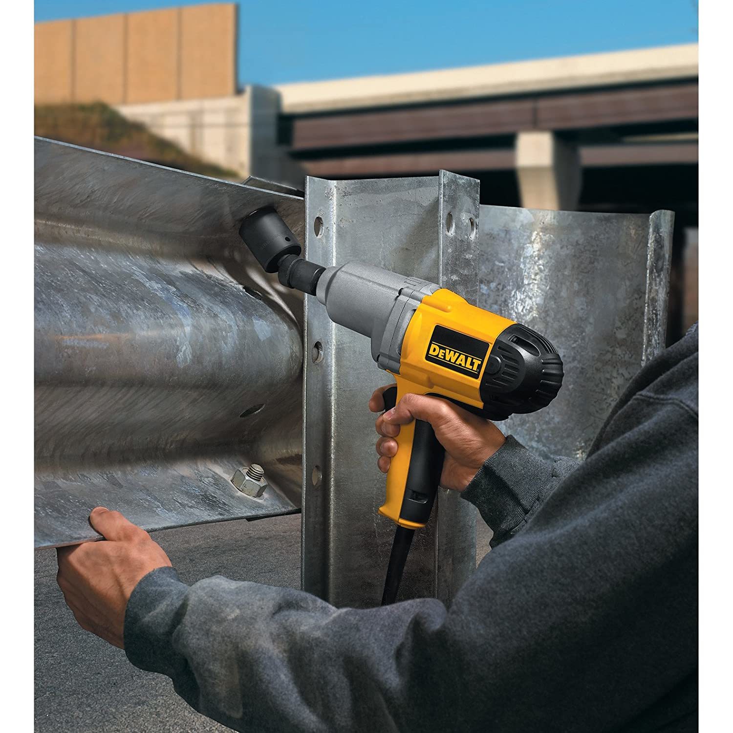 Dewalt Dw292 Impact Wrench - 710w Electric, Yellow Plastic And Metal Finish | Variable Speed, Lightweight 3.1kg, Soft Grip Handle