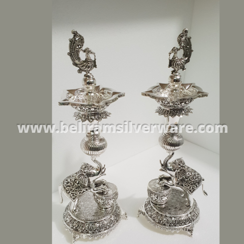 Silver Pooja Lamp