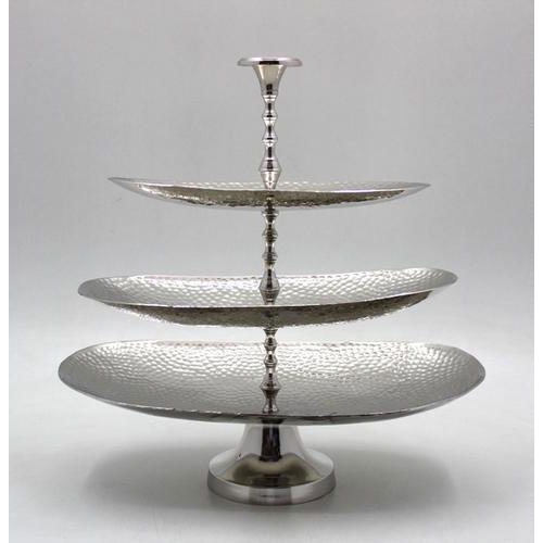 सिल्वर एल्युमिनियम केक स्टैंड