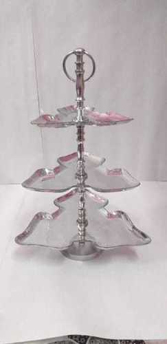 Silver Aluminium Cake Stand
