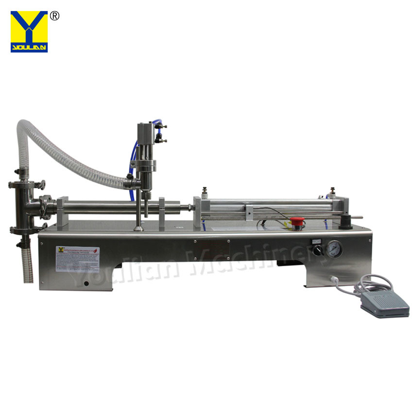 Semi-automatic Pneumatic Bottle Filler Liquid Oil Filling Machine
