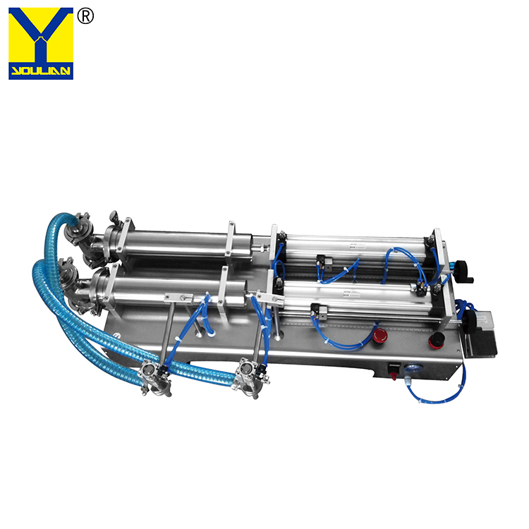 Pneumatic Horizontal Semi-automatic Bottle Liquid Filling Machine - Stainless Steel 1200x380x450 Mm High Performance Plc Control 1 Year Warranty