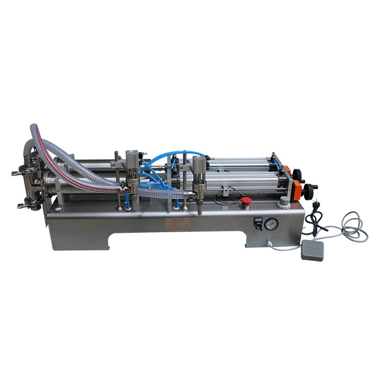 Pneumatic Horizontal Semi-automatic Bottle Liquid Filling Machine - Stainless Steel 1200x380x450 Mm High Performance Plc Control 1 Year Warranty