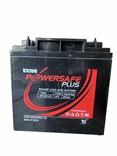 Black Exide 18Ah Smf Battery - 12V