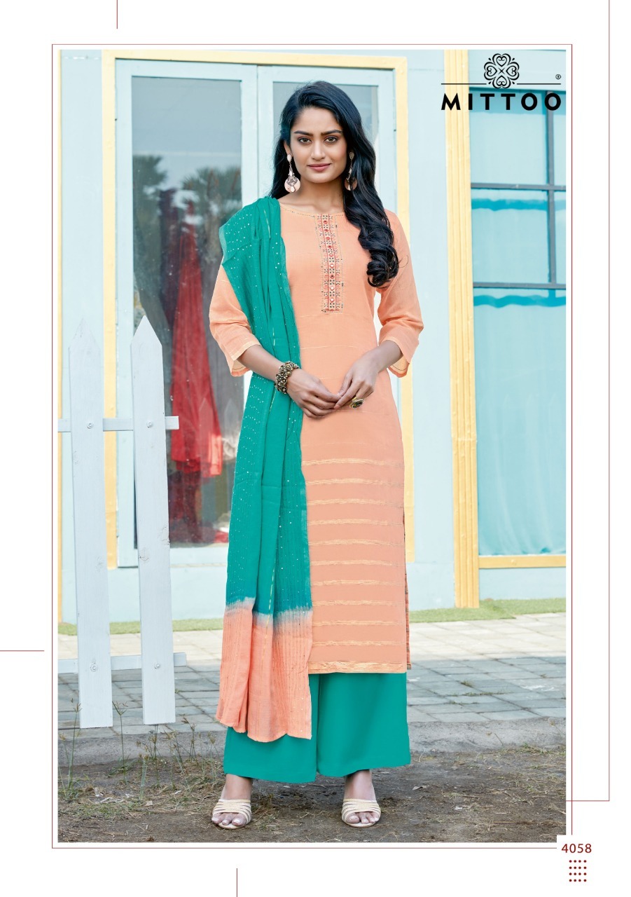 Dry Cleaning Manohari Vol 3 By Mittoo Chanderi Jacquarda With Full Inner Kurtis