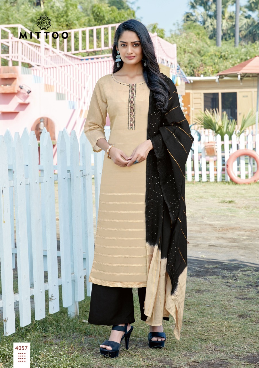 Dry Cleaning Manohari Vol 3 By Mittoo Chanderi Jacquarda With Full Inner Kurtis