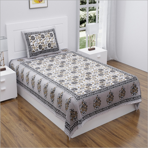Various Color Available Single Bed Printed Bedsheet