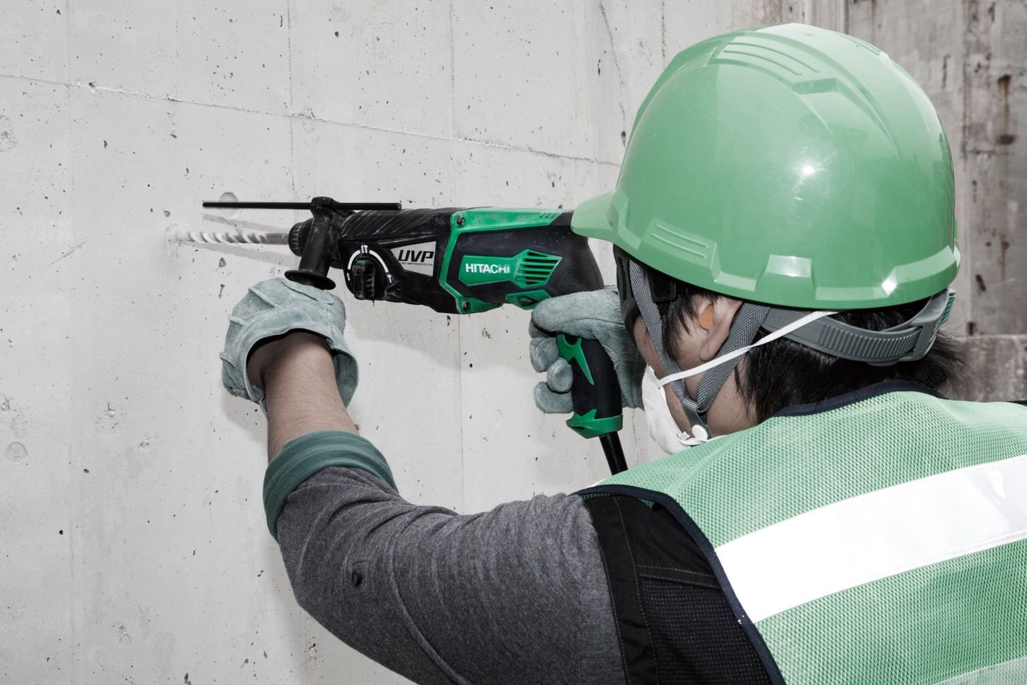 Green Hitachi Rotary Hammer Drill