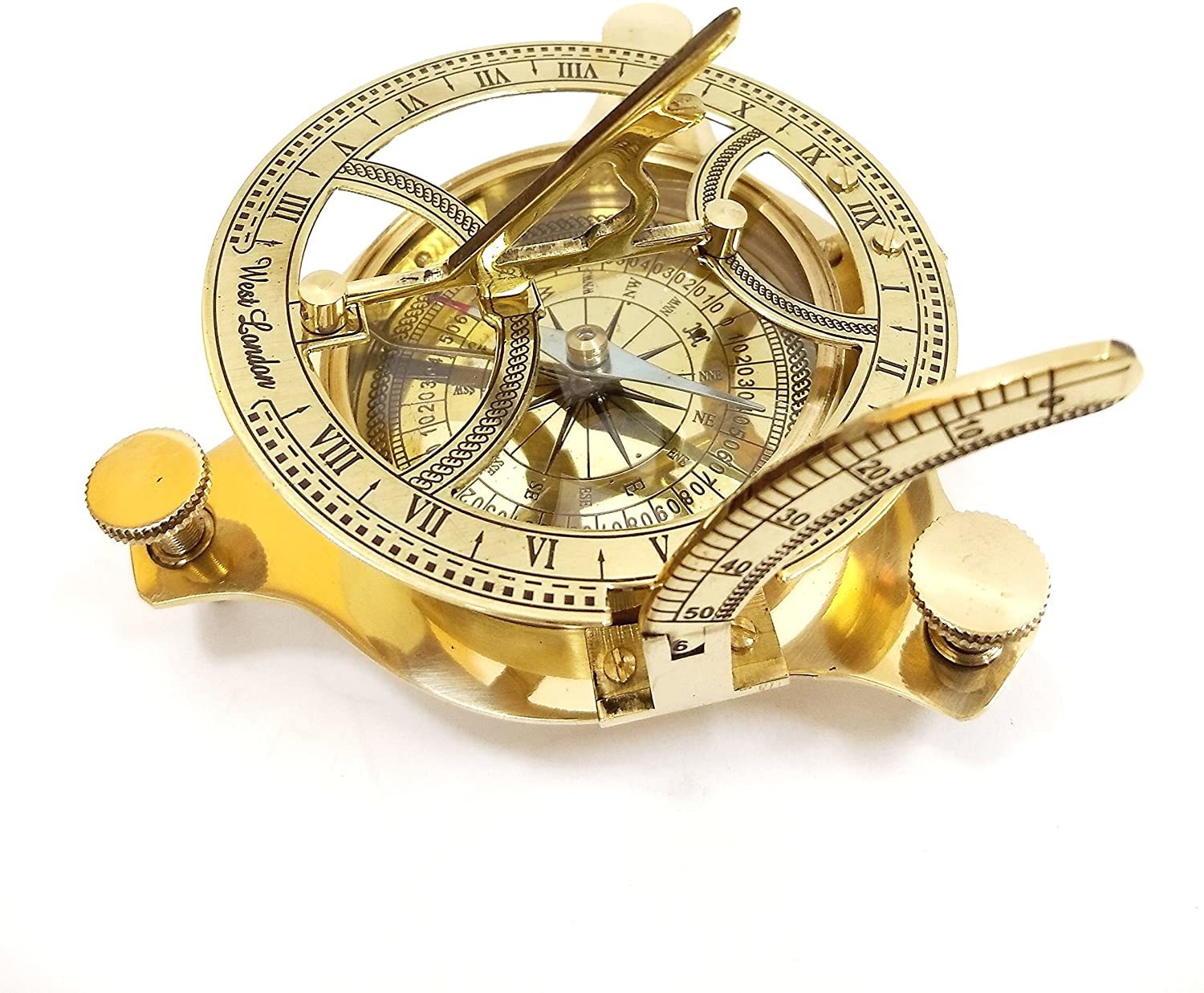 5inch Sundial Compass Solid Brass Sun Dial