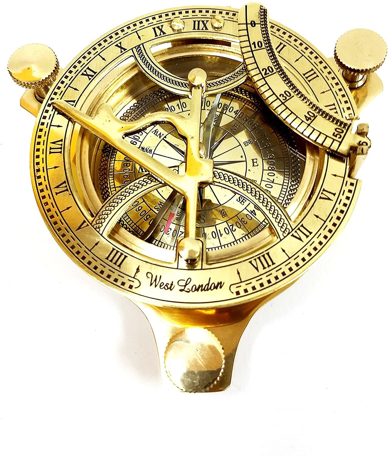 5inch Sundial Compass Solid Brass Sun Dial