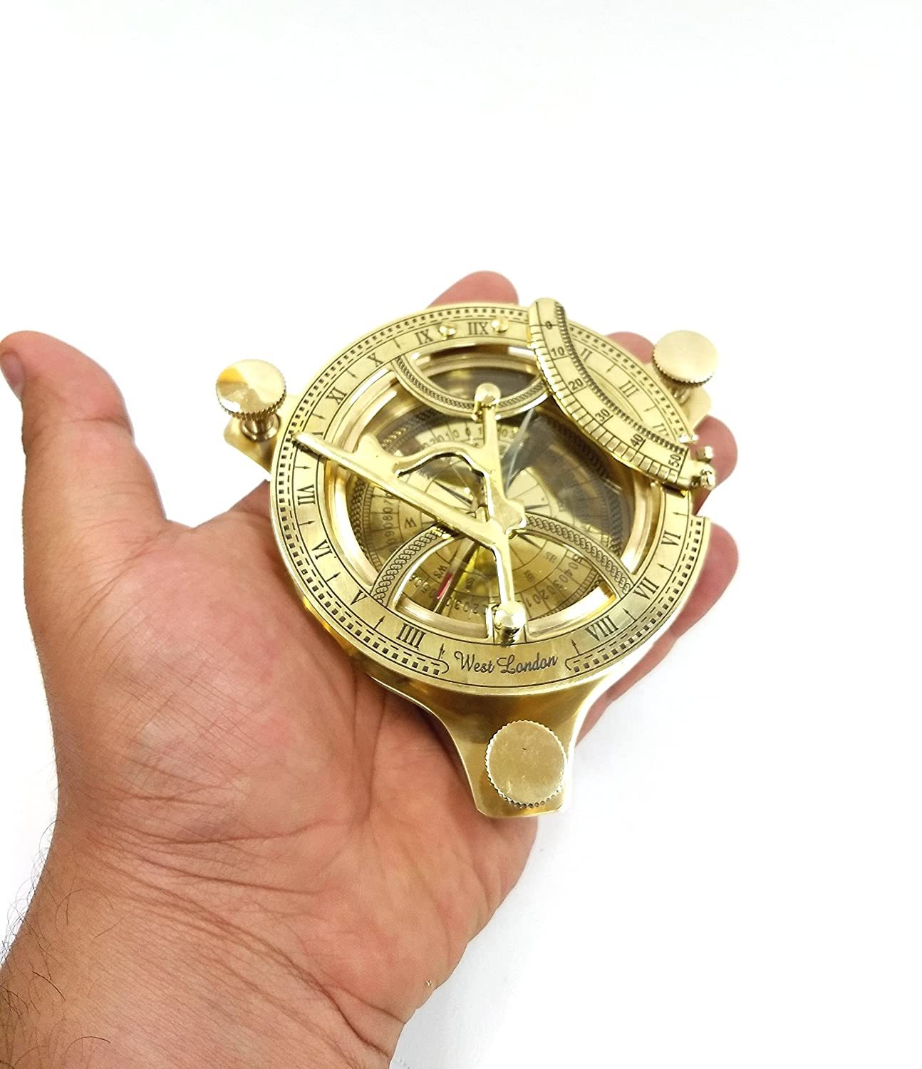 5inch Sundial Compass Solid Brass Sun Dial