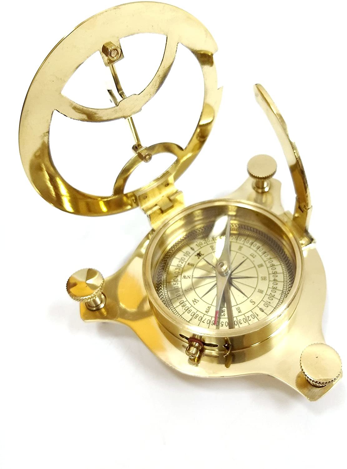 5inch Sundial Compass Solid Brass Sun Dial