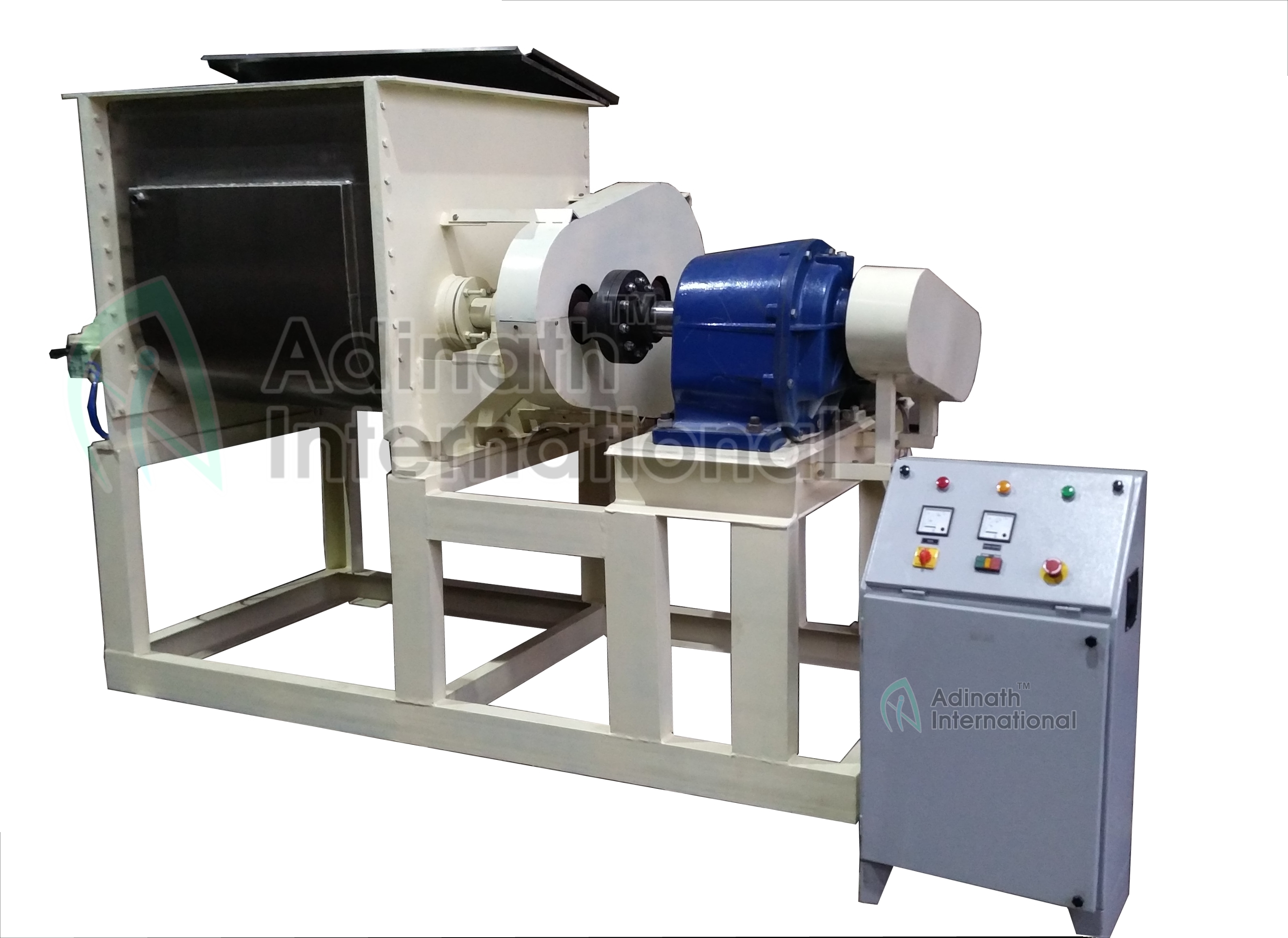 Double Shaft Sigma Kneader Mixer - 5000 Kg/hr Capacity, Stainless Steel, Blue Color, 110 Volt, Robust Design With Automatic Discharge System