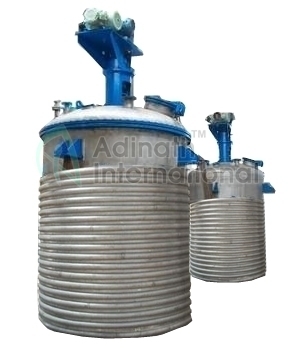 Jacketed Reaction Vessel - Stainless Steel (Ss304/ss316), 20-100 Liter Capacity, Gray Color | Automatic Plc Control, Inert Gas Compatible, Pressure & Vacuum Operation, Customized Design Options