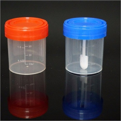 Urine Stool Specimen Container - Pp Material, 30ml & 50ml Capacity | Ideal For Chemical Laboratory & Medical Use