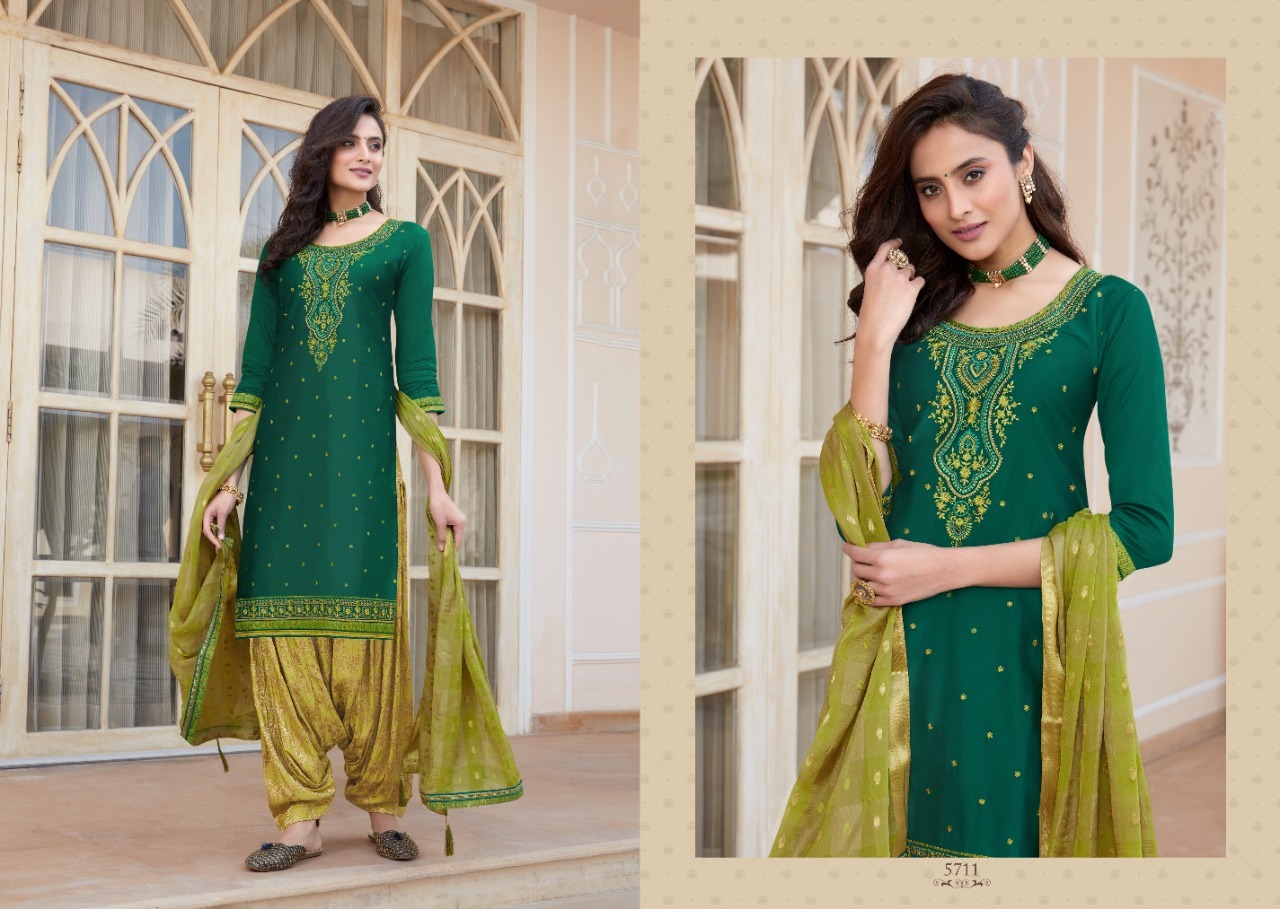 Multi Color Kessi Shangaar Patiyala House Vol 19 Jam Silk With Embroidery Work Dress Material Catalog