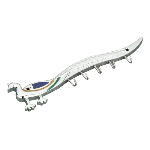 Stainless Steel Peacock Design Metal Hanger
