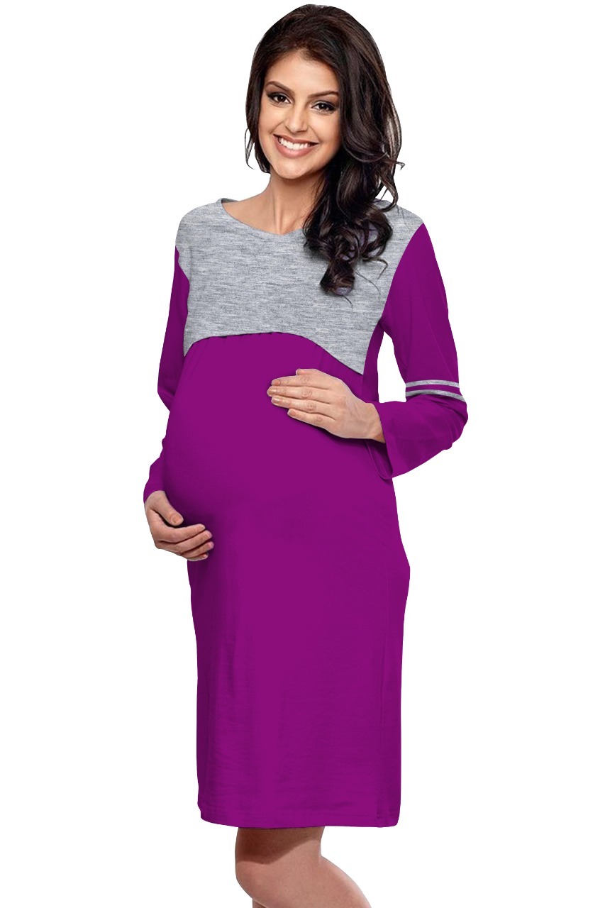 Ladies Long Feeding Tops - 100% Organic Cotton, Available Sizes L, Xl, Xxl | Bio Wash Finish For Softness And Comfort