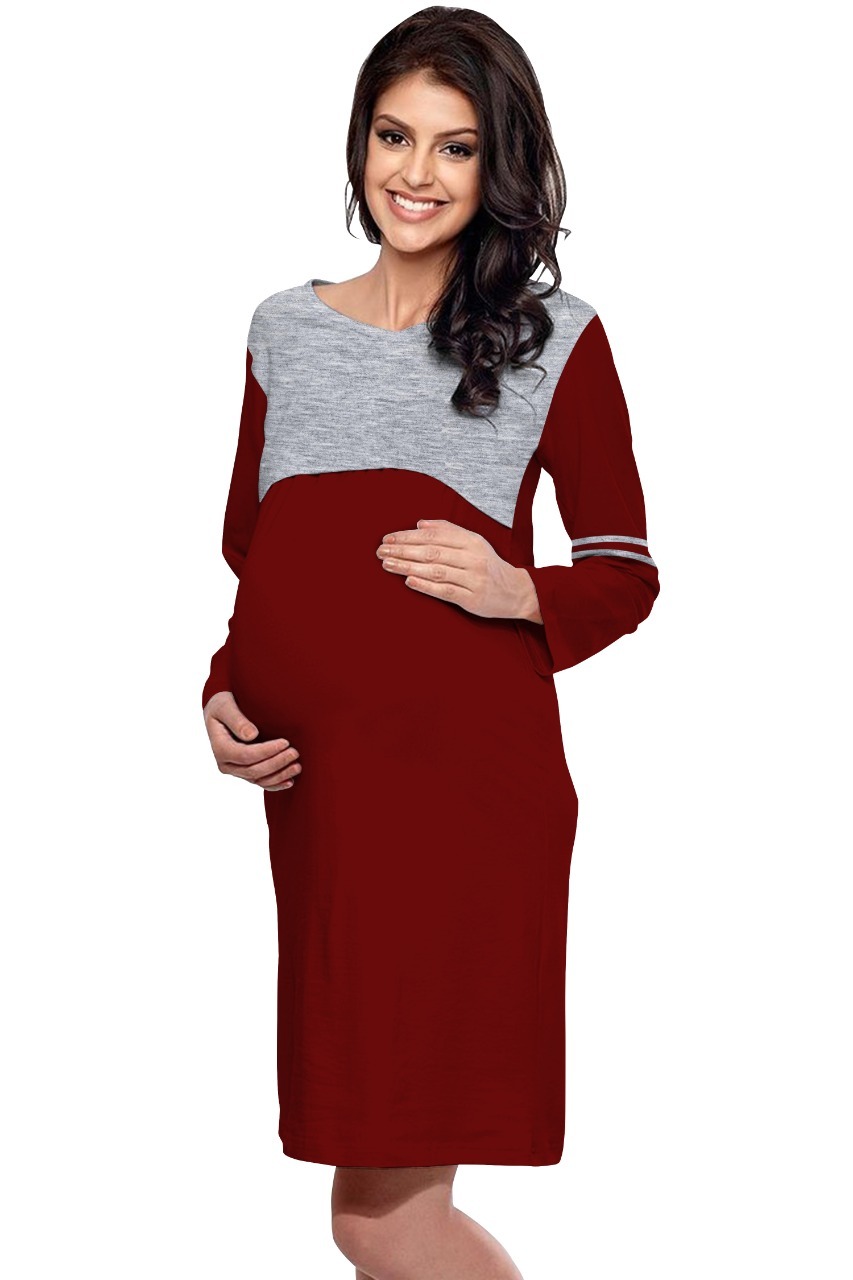 Ladies Long Feeding Tops - 100% Organic Cotton, Available Sizes L, Xl, Xxl | Bio Wash Finish For Softness And Comfort