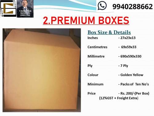 Unprinted Matt Finesh House Shifting Boxes Premium