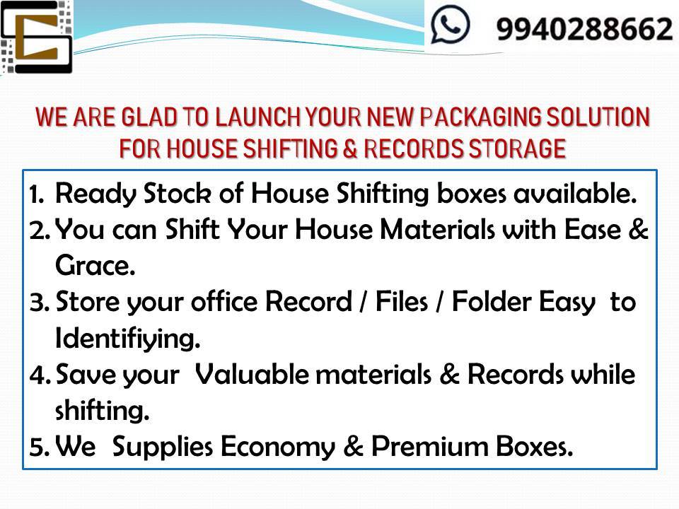 Unprinted Matt Finesh House Shifting Boxes Premium