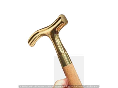 Walking Stick With Brass Handle