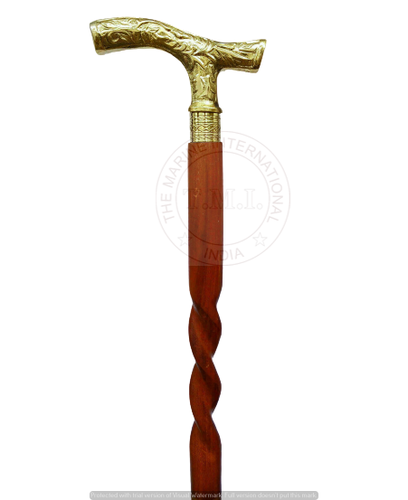 Walking Stick with Brass Handle( 36"Inch)