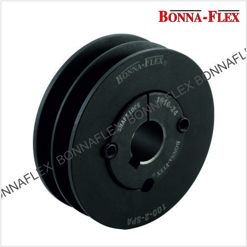 Industrial Taper Lock Pulley - Cast Iron, Black | Iso Standard V-grooves, Transmits Up To 250 Kw At 1400 Rpm, Multi-purpose Usage