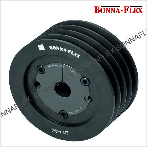 Industrial Taper Lock Pulley - Cast Iron, Black | Iso Standard V-grooves, Transmits Up To 250 Kw At 1400 Rpm, Multi-purpose Usage
