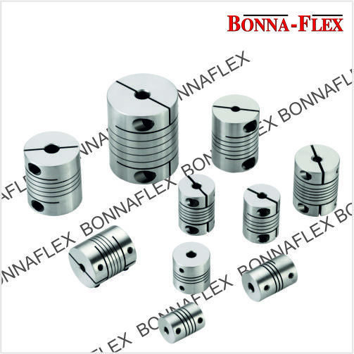 Encoder Coupling - Aluminum Alloy | Zero Backlash Design, Polished Finish, Torsionally Stiff, Angular Offset Up To 5 Degrees