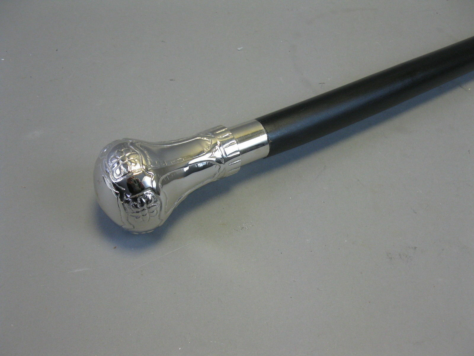 Wooden Walking Stick With Brass Handle