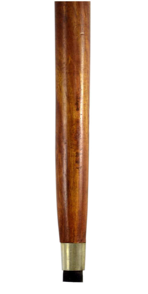 Nickel Plated Brass Handle Walking Stick