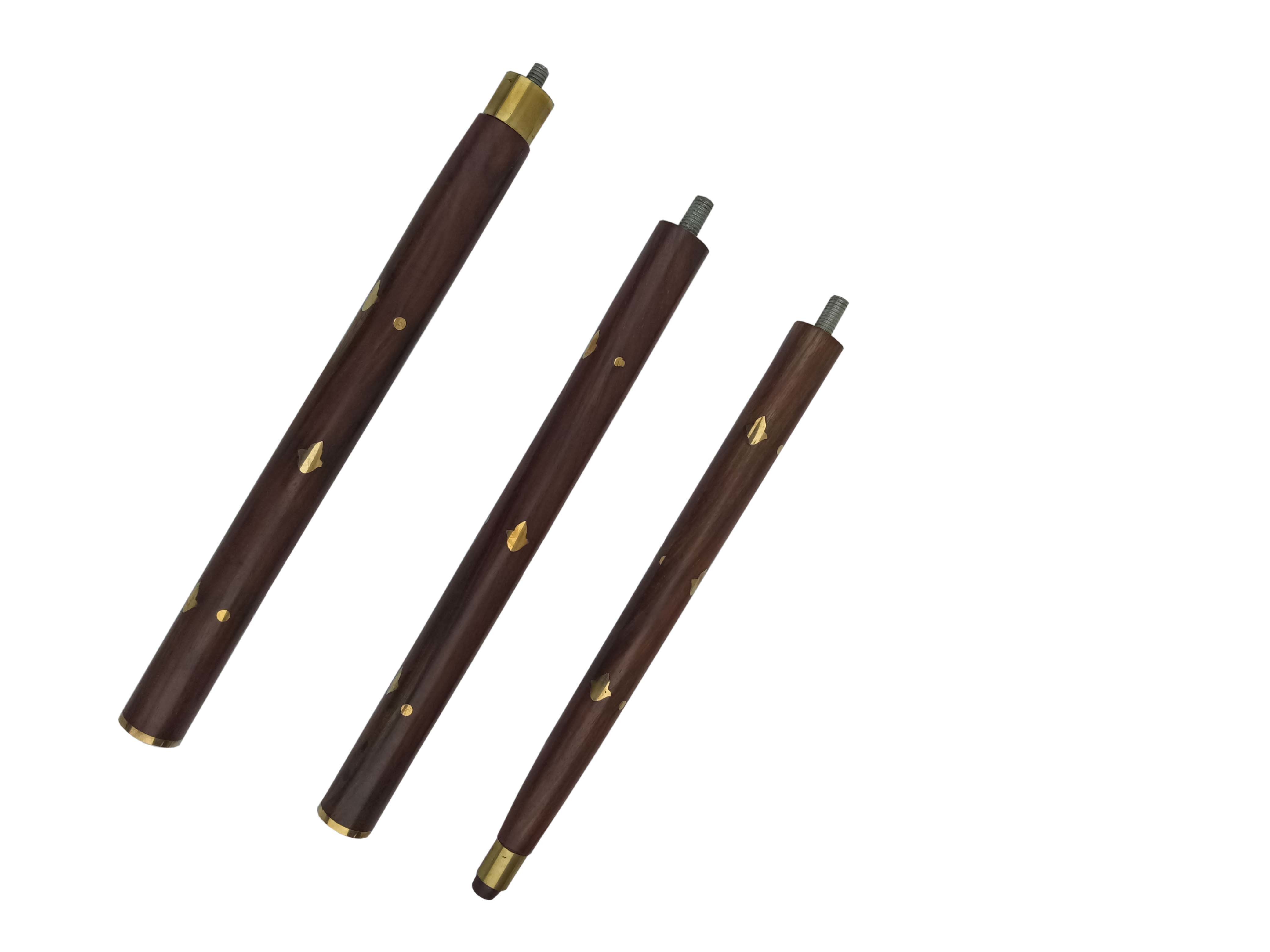 Brass Design Handle With Brass Design Wooden Walking Stick