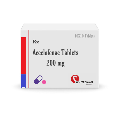 Aceclofenac Tablet Packaging: Blister Pack